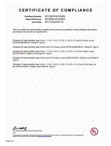 UL ASTM A53 A795
